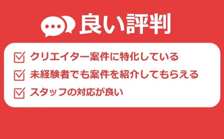レバテッククリエイターの良い評判