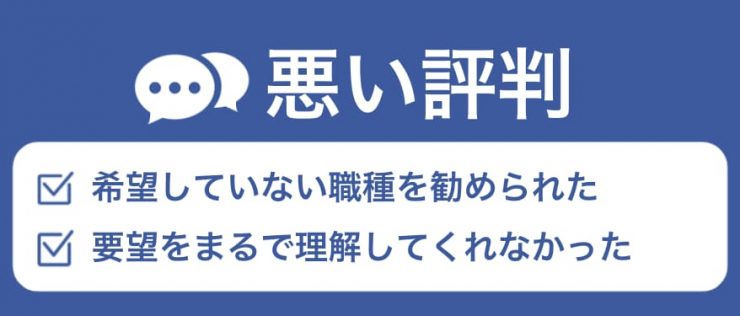 えーかおキャリアの悪い評判