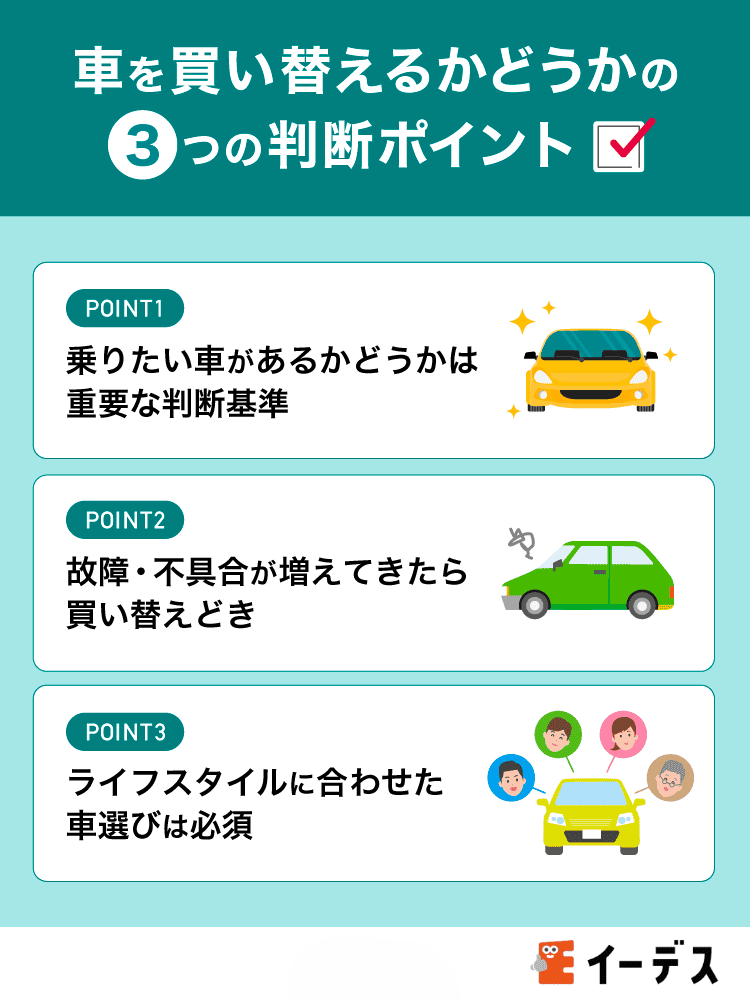車を買い替えるかどうかの判断ポイント