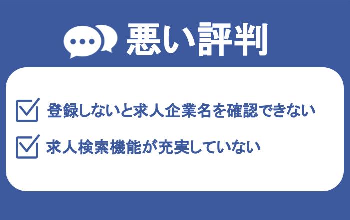 弁護士ドットコムキャリアの悪い評判