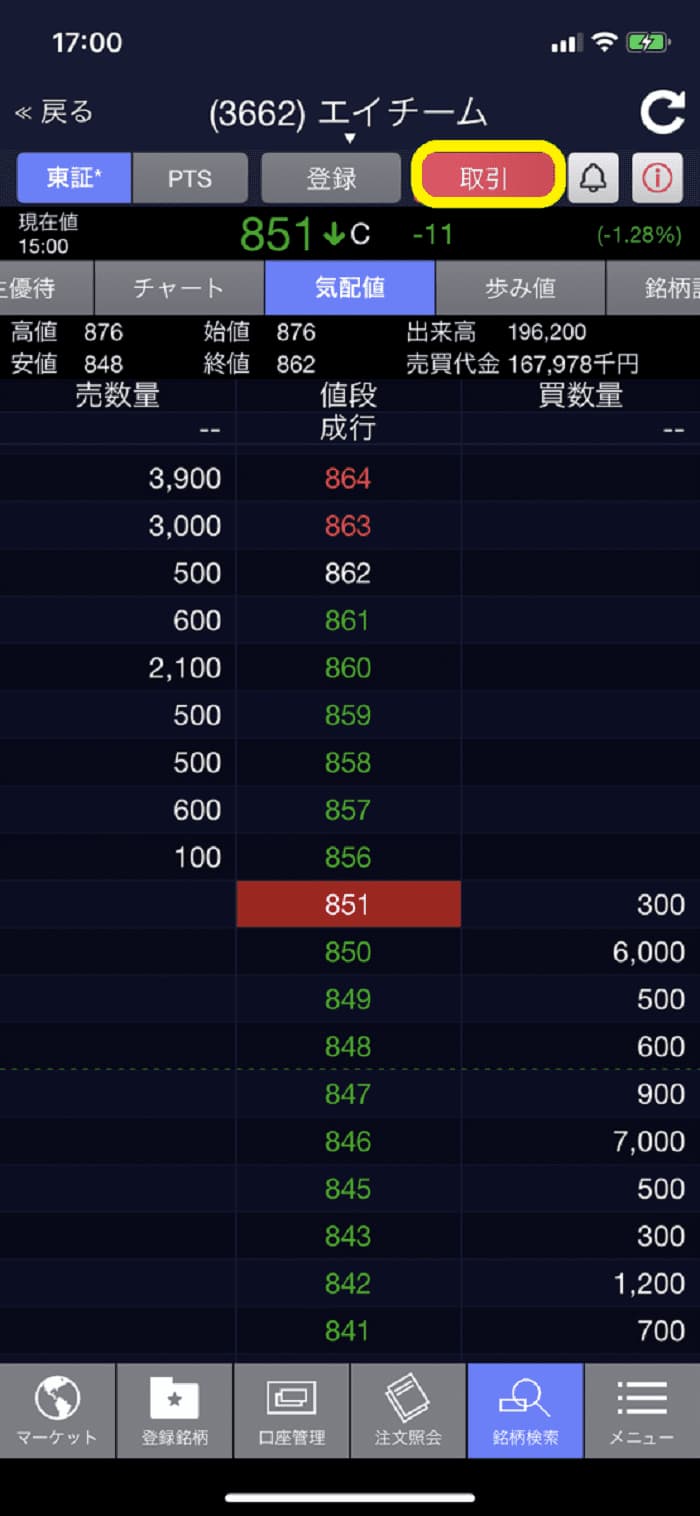 SBI証券株アプリ