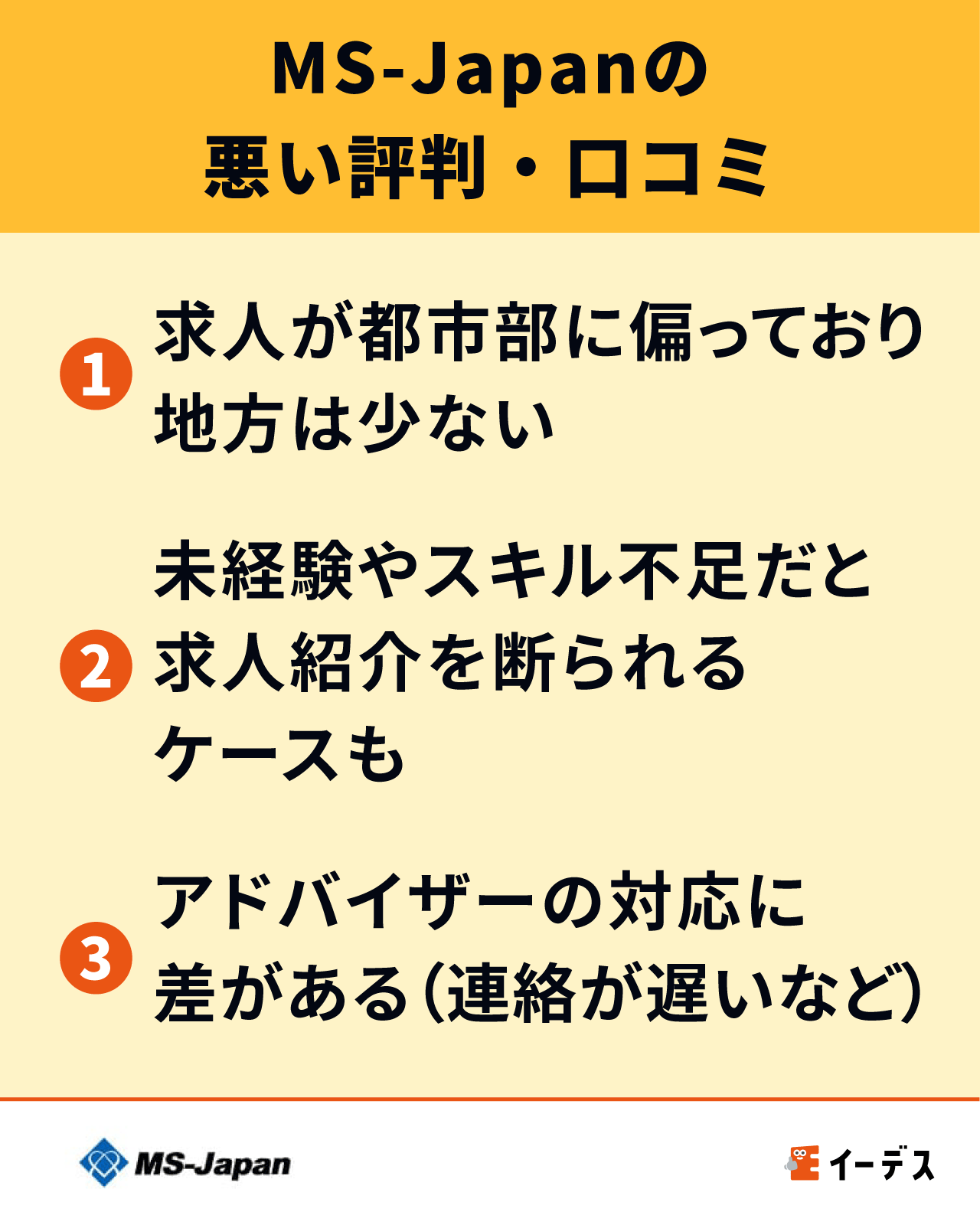 MS-Japanの悪い評判・口コミ
