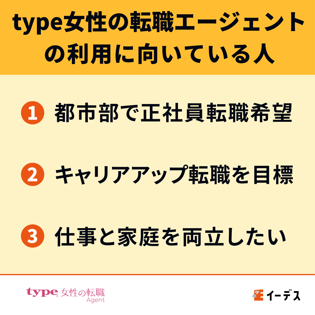 type女性の転職エージェントの利用に向いている人