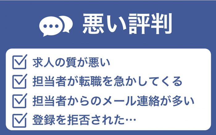 リクルートエージェントの悪い評判
