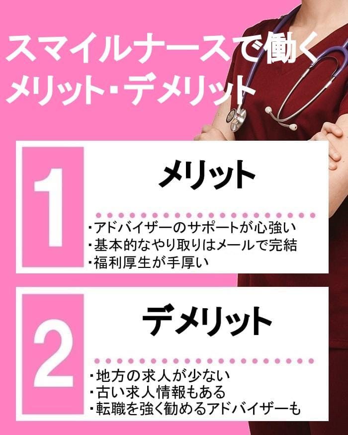 スマイルナースの口コミ・評判からわかるメリット・デメリット