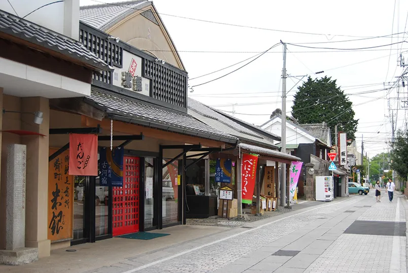 古河市の肴町通り