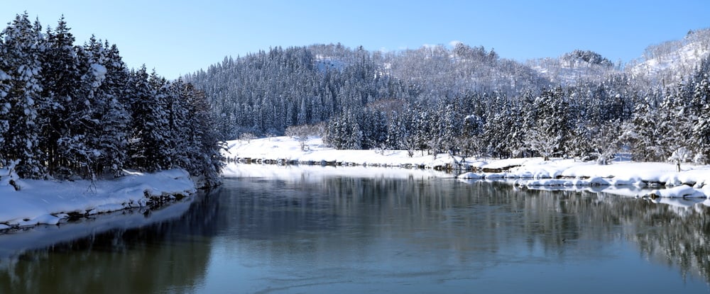 大石田町の雪景色