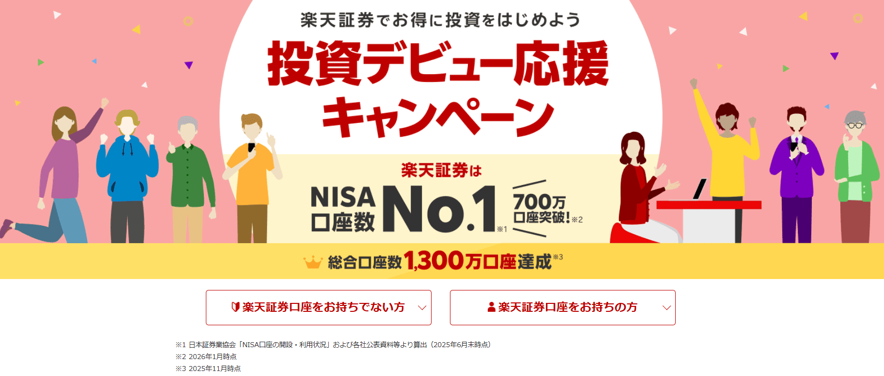 【投資デビュー応援】口座開設キャンペーン | 楽天証券