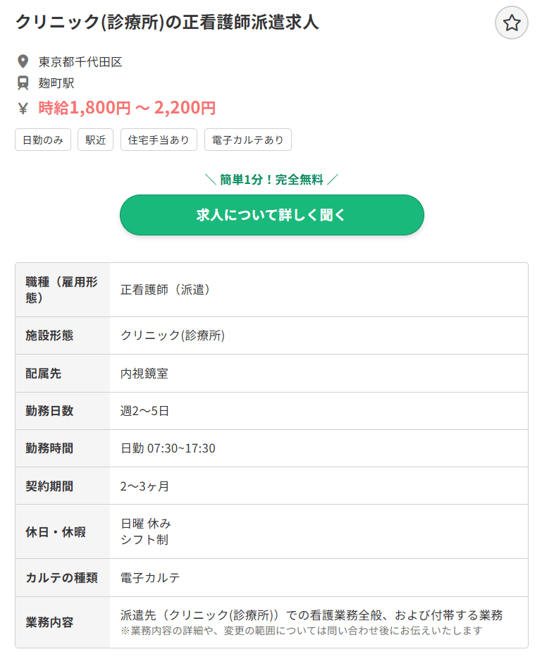東京のクリニックの求人