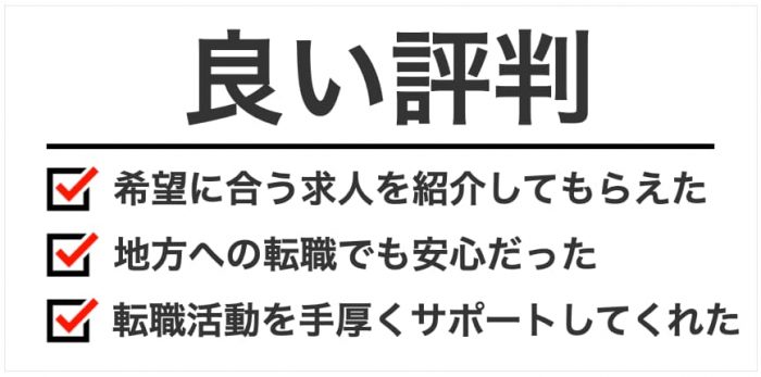 マイナビ薬剤師の良い評判