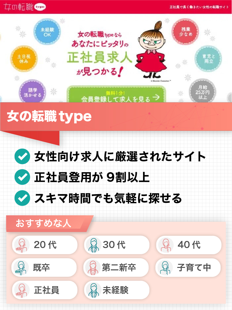 登録前に確認 女の転職typeの気になる評判と知っておくべき全注意点 ナビナビ
