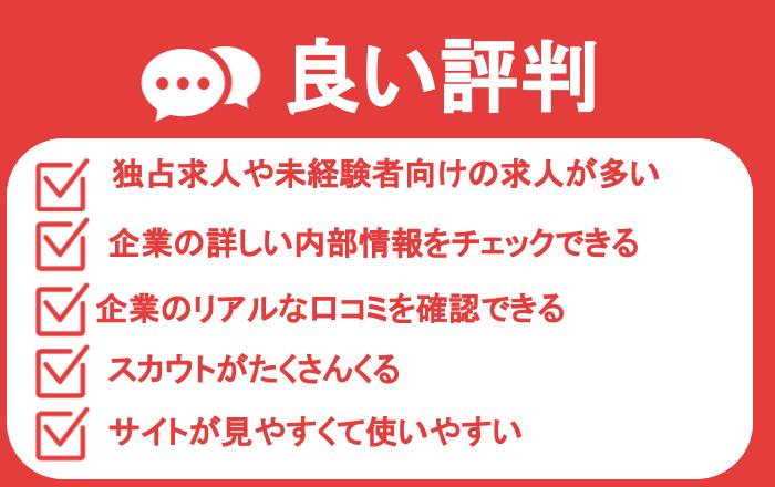 エン転職の良い評判