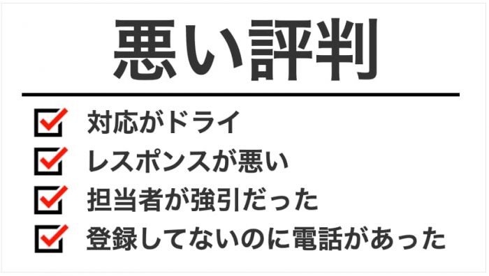 悪い評判