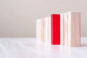 赤とピンクのブロック